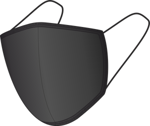 Mascherina in cotone BLACK-BLACK 1401165