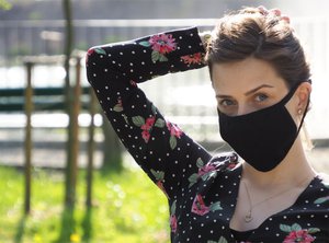 Maschera in cotone MARS PRO (taglia L) con tasca e filtro HEPA 1570165